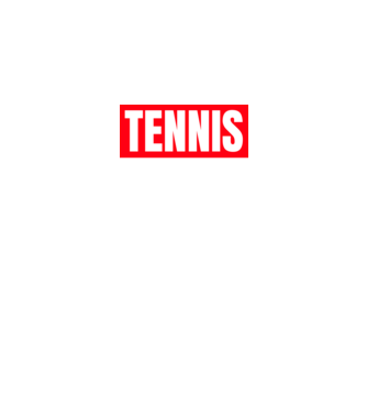 TENNIS HERO model negru pe tricou