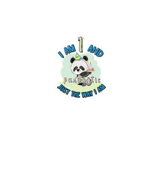 PANDASTIC 1 model alb pe tricou