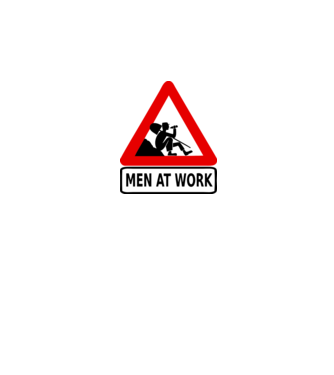 men at work model gri pe tricou