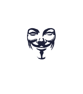 vendetta mask model roșu pe tricou