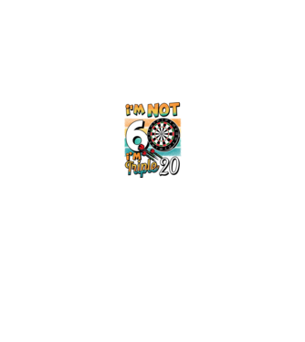 Darts Birthday 60 years old model negru pe tricou