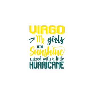 Sunshine with Hurricane VIRGO model negru pe tricou