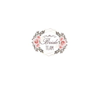 Vintage Bride team model alb pe tricou