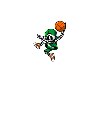 Basketbone model negru pe tricou