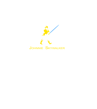 Johnnie Skywalker model negru pe tricou