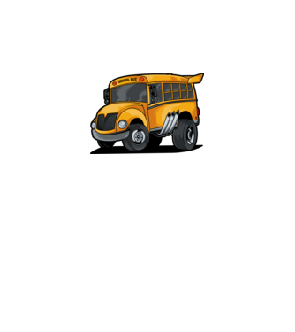 Autobuze model alb pe tricou