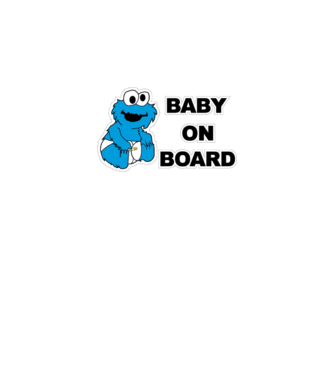Baby Monster model alb pe tricou