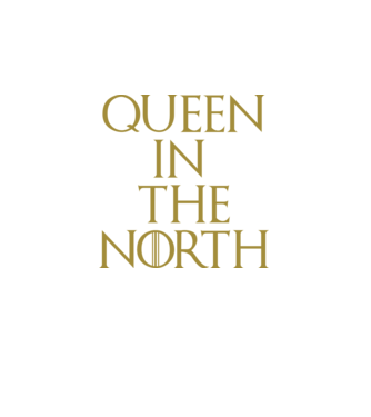 Queen in the North model negru pe tricou