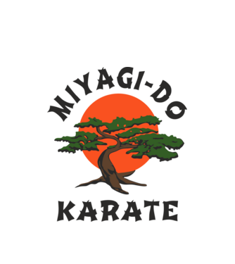 Miyagi-do karate cobra kai model alb pe tricou