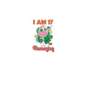 FLAMAZING Birthday 17 Years old model alb pe tricou
