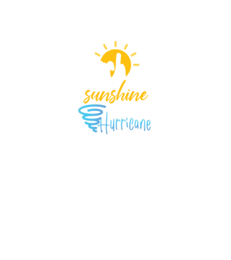 March Girls are Sunshine mixed with a little Hurricane model negru pe tricou