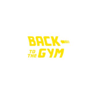 Back to the gym model negru pe tricou