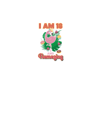 FLAMAZING Birthday 18 Years old model alb pe tricou
