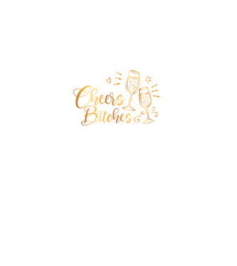 Cheers Bitches model negru pe tricou