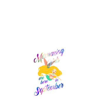 Mermazing girls are born september model negru pe tricou