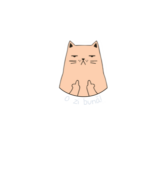 O zi bună model negru pe tricou