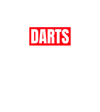 DARTS HERO model negru pe tricou