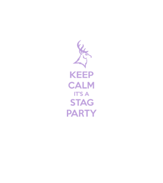Keep calm stag party on model negru pe tricou