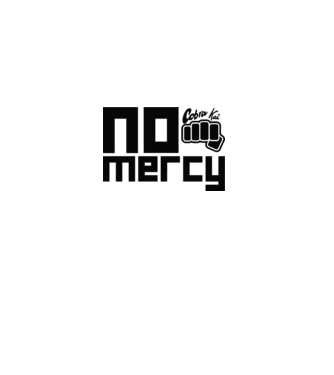 No mercy cobra kai model alb pe tricou