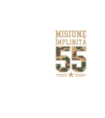 Misiune împlinită 55 model galben neon pe tricou