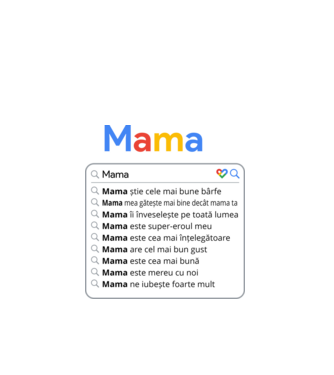 căutare Google Mama model negru pe tricou