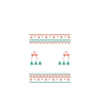 Fueled by wine and christmas model negru pe tricou