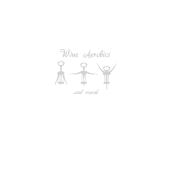 Wine Aerobics model negru pe tricou