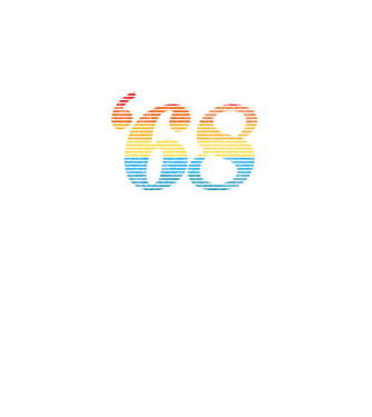 Retro Birthday 1968 model mov pe tricou