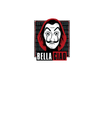bella ciao dali model negru pe tricou