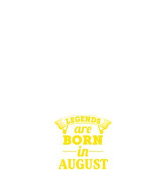 Legends are born in August model albastru închis pe tricou