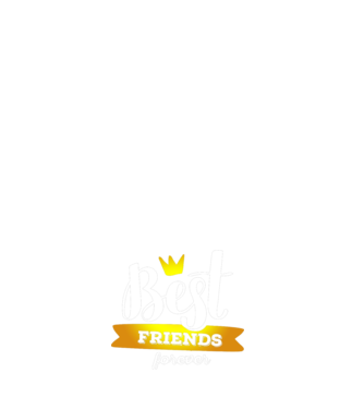 Best friends forever model negru pe tricou