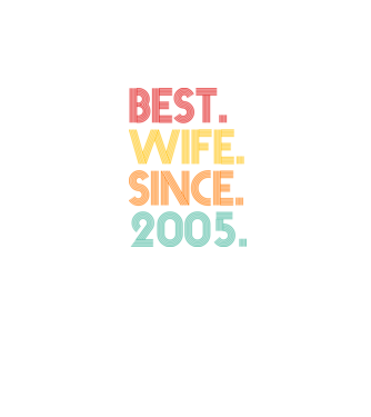 best wife since 2005 retro model negru pe tricou