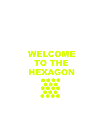 Welcome to the hexagon model roșu pe tricou