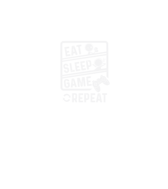 Eat sleep game repeat model negru pe tricou