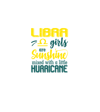 Sunshine with Hurricane LIBRA model negru pe tricou