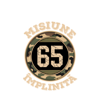 Misiune împlinită 65 model negru pe tricou