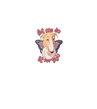 BORZOI let me do it for you fairy model gri pe tricou