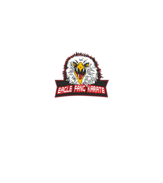 eagle fang karate cobra kai model negru pe tricou
