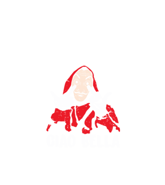 ciao bella dali model negru pe tricou