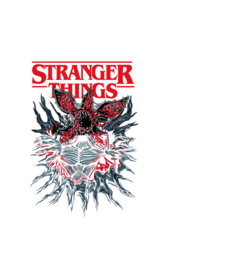DEMOGORGON model alb pe tricou