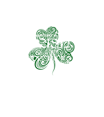 Everyone is irish shamrock model negru pe tricou