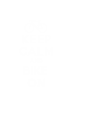 Keep calm and bike on model negru pe tricou