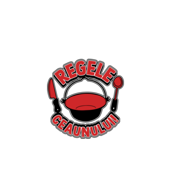 Regele - ceaunului! model alb pe tricou