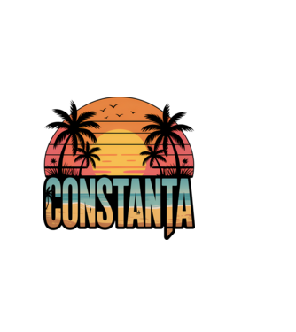 Constanța model negru pe tricou