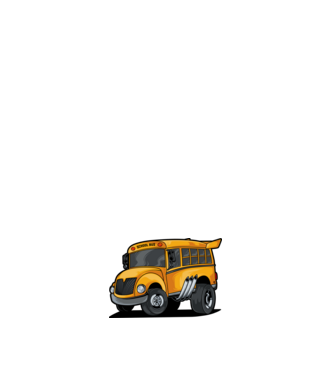 Autobuze model negru pe tricou
