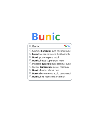 căutare Google Bunic model negru pe tricou