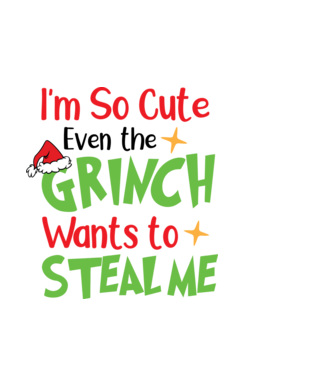 So cute Grinch model negru pe tricou