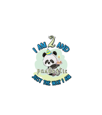 PANDASTIC 2 model alb pe tricou