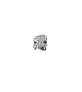 Chalk is my glitter model negru pe tricou