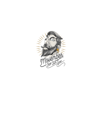 Movember Keep them grow No Shave November model alb pe tricou